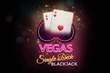 Vegas single deck blackjack game image
