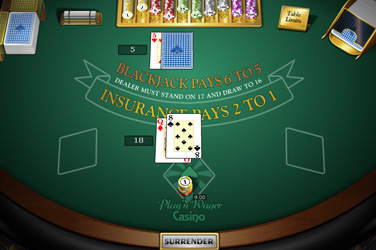 Single deck blackjack mh game image