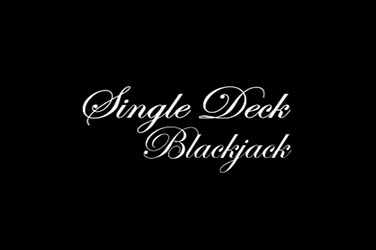 Single deck blackjack game image